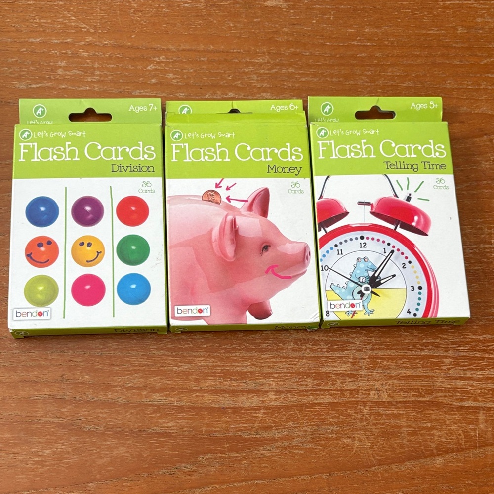 FREE WITH ANOTHER PURCHASE - Bendon Flash Cards - Kids Learning Set (Green)